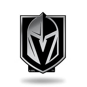 Rico Industries NHL Vegas Golden Knights Chrome Finished Auto Emblem 3D Sticker