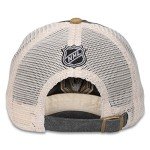 AMERICAN NEEDLE Hanover NHL Team Mesh Hat, Las Vegas Knights, Ivory/Black/Gold (43352A-VGK)