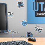 NHL Utah Hockey Club 50ct Vinyl Large Deluxe Stickers Variety Pack - Laptop, Water Bottle, Scrapbooking, Tablet, Skateboard, Indoor/Outdoor