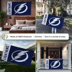 Desert Cactus Tampa Bay Lightning Flag NHL 100% Polyester Indoor Outdoor 3x5 feet National Hockey League Team Flags (Name Flag)