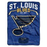 Northwest NHL St. Louis Blues Unisex-Adult Raschel Throw Blanket, 60" x 80", Inspired
