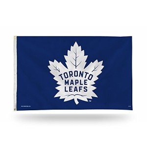 Rico Industries NHL Toronto Maple Leafs 3-Foot by 5-Foot Single Sided Banner Flag with Grommets