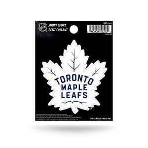 Rico Industries NHL Hockey Toronto Maple Leafs Short Sport Decal 3.75' x 4.75' Die Cut Team Logo Short Sport Decal