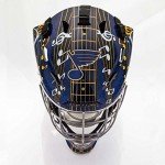 Franklin Sports St. Louis Blues NHL Hockey Goalie Face Mask - Goalie Mask for Kids Street Hockey - Youth NHL Team Street Hockey Masks