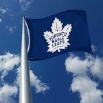 Rico Industries NHL Toronto Maple Leafs 3-Foot by 5-Foot Single Sided Banner Flag with Grommets