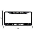 Rico Industries NHL Tampa Bay Lightning Standard Chrome License Plate Frame, Multicolor, one Size