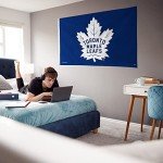 Rico Industries NHL Toronto Maple Leafs 3-Foot by 5-Foot Single Sided Banner Flag with Grommets