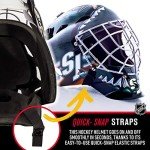 Franklin Sports San Jose Sharks Goalie Mask - Team Graphic Goalie Face Mask - GFM1500 Only for Ball & Street - NHL Official Licensed Product