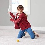 Franklin Sports Pittsburgh Penguins NHL Mini Hockey Stick Set - NHL Team Knee Hockey Stick and Ball Set - Two Players - Great Toy for Kids