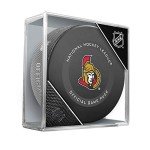 Ottawa Senators Official Game Hockey Puck with Holder