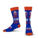 For Bare Feet NHL NEW YORK ISLANDERS Best Team Ever Crew Sock Team Color OSFM