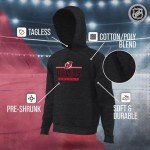 Wright & Ditson NHL Adult Heather Charcoal True Fan Hooded Sweatshirt Unisex - Unisex Cotton Poly Blend - Ultimate Comfort (New Jersey Devils - Charcoal, Large)