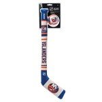 NHL New York Islanders Mini Soft Hockey Stick Set Team Soft Foam Mini Hockey Stick and Ball Set - Great Toy for Kids
