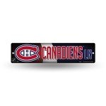 Rico Industries HSN8201 Plastic Street Sign , Montreal Canadiens
