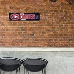 Rico Industries HSN8201 Plastic Street Sign , Montreal Canadiens