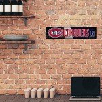 Rico Industries HSN8201 Plastic Street Sign , Montreal Canadiens