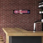 Rico Industries HSN8201 Plastic Street Sign , Montreal Canadiens