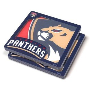 YouTheFan NHL Florida Panthers 3D Logo Series Coasters
