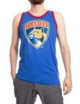 Calhoun NHL Mens Florida Panthers Team Logo Contrast Trim Tank Top (Large)