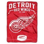 Northwest NHL Detroit Red Wings Unisex-Adult Raschel Throw Blanket, 60" x 80", Inspired