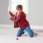 Franklin Sports Detroit Red Wings NHL Mini Hockey Stick Set - NHL Team Knee Hockey Stick and Ball Set - Two Players - Great Toy for Kids