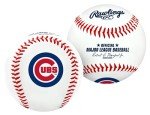 Rawlings MLB Chicago Cubs Team Logo Baseball, White, 1