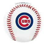 Rawlings MLB Chicago Cubs Team Logo Baseball, White, 1