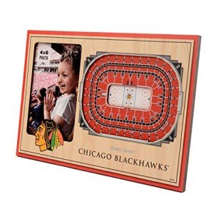 YouTheFan NHL Chicago Blackhawks 3D StadiumViews Picture Frame Team Color, 12" x 8"