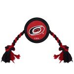 Pets First NHL Carolina Hurricanes Puck Toy for Dogs & Cats. Play Hockey with Your Pet with This Licensed Dog Tough Toy Reward!