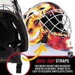 Franklin Sports NHL Calgary Flames Hockey Goalie Face Mask - Goalie Mask for Kids Street Hockey - Youth NHL Team Street Hockey Masks