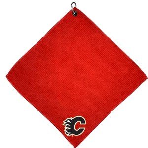 Team Golf NHL Calgary Flames Microfiber Golf Towel, 15x15 (Multicolor)