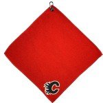 Team Golf NHL Calgary Flames Microfiber Golf Towel, 15x15 (Multicolor)