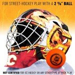 Franklin Sports NHL Calgary Flames Hockey Goalie Face Mask - Goalie Mask for Kids Street Hockey - Youth NHL Team Street Hockey Masks