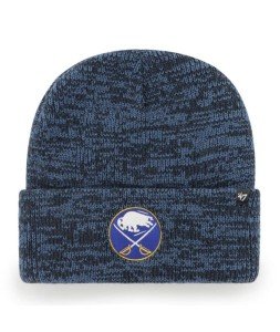 47 Buffalo Sabres Hat Mens Womens Brain Freeze Cuffed Knit Beanie, Navy Blue