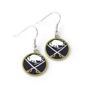 Aminco NHL Buffalo Sabres Logo Dangler Earrings