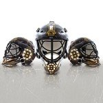 Franklin Sports unisex adult Franklin Sports Boston Bruins NHL Team Logo Mini Hockey Goalie Mask with Case Collectible Goalie M, Multicoloured, One Size US