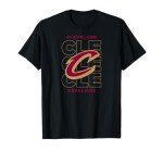 NBA Cleveland Cavaliers Stacked City Logo T-Shirt