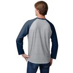 FOCO New England Patriots NFL Mens Gray Big Logo Raglan - L