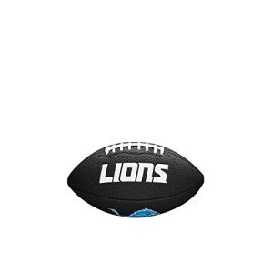 WILSON Sporting Goods NFL Detroit Lions Team Logo Football , Black, Mini Size