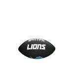 WILSON Sporting Goods NFL Detroit Lions Team Logo Football , Black, Mini Size