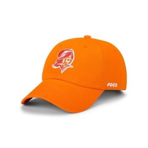 FOCO Men's Tampa Bay Buccaneers Cap NFL Retro Logo Casual Hat, Team Color