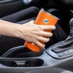 Rico Industries NFL Football Miami Dolphins 18oz Soft Touch, Easy Grip Tumbler