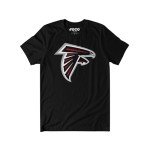 FOCO Men's Standard NFL Team Logo Short Sleeve T-Shirt, Black, Large