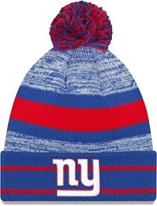 New Era Unisex-Adult NFL Official Sport Knit Classic Cuffed Knit Pom Beanie Hat (New York Giants)