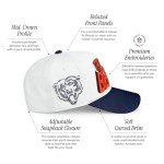 FOCO Men's Chicago Bears Cap NFL Team Logo Lineman Marquee RF Hat, White