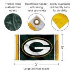 WinCraft Green Bay Packers Large 3x5 Flag