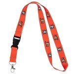 Desert Cactus Anaheim Ducks Lanyard NHL National Hockey League Car Keys ID Badge Holder Keychain Detachable Breakaway Snap Buckle (Lanyard 2 - Orange)