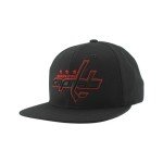 ZHATS Standard NHL Officially Licensed Adjustable Snapback Hat Flat Bill Z11 Black Element, One Size
