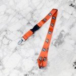 Desert Cactus Anaheim Ducks Lanyard NHL National Hockey League Car Keys ID Badge Holder Keychain Detachable Breakaway Snap Buckle (Lanyard 2 - Orange)