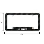 Rico Industries NHL Vancouver Canucks Black 12" x 6" Chrome All Over Automotive License Plate Frame for Car/Truck/SUV